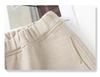 Women's Dark Cashmere Wide-Leg Pants 2024 - Elastic, Loose-Fit, Autumn/Winter Long Trousers