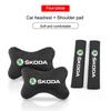 MIII6 Per Skoda Octavia Fabia Rapid Kamiq Scala Kodiaq Superb VisionS Yeti Karoq Enyaq Cuscino per Poggiatesta Auto Cuscino per Collo Spallaccio Cinture di Sicurezza