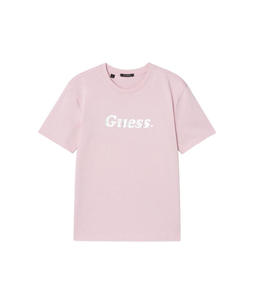 GUESS [Core] 4-Color Unisex Crack Foil Short Sleeve T-Shirt Mq2K8436