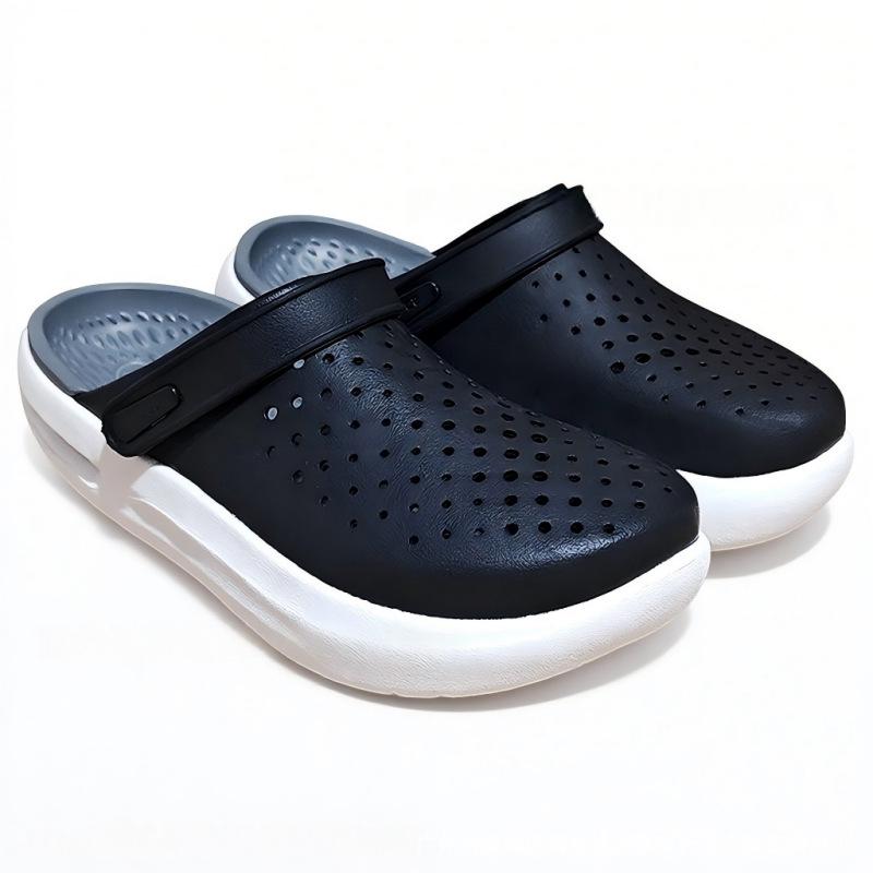 Unisex Summer Baotou Clogs: Thick-Sole, Versatile, Soft Beach Shoes