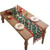 Christmas Color Table Flag American Retro Christmas Restaurant Atmosphere Decoration Tassel Cover Edge Cabine Bed Tail Flag New