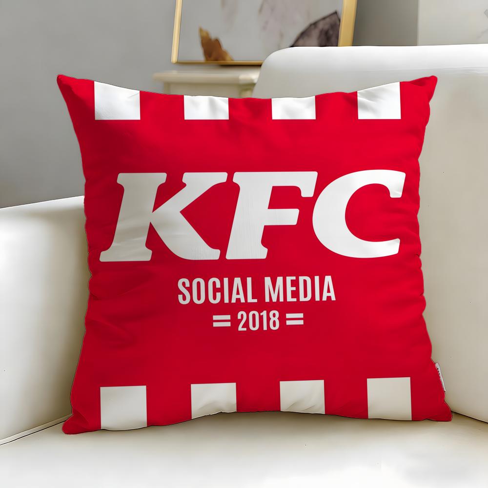 Marchio di fast food Kentucky Fried Chicken Federa Morbida Facile da Lavare Cuscino Versatile per Divano Letto Viaggio e Ufficio