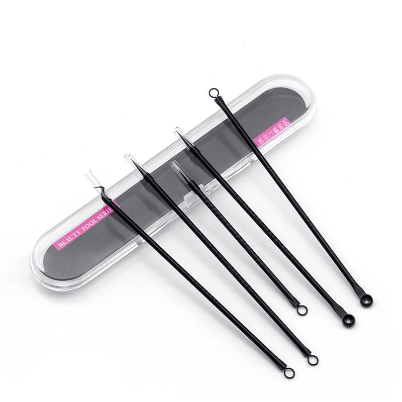 4-Piece Stainless Steel Acne Kit: Needles & Blackhead Removers