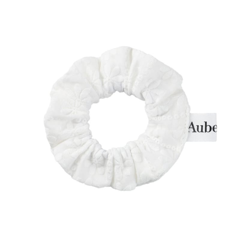 Aube nuit Flower Lace Hair Scrunchie 2 SET