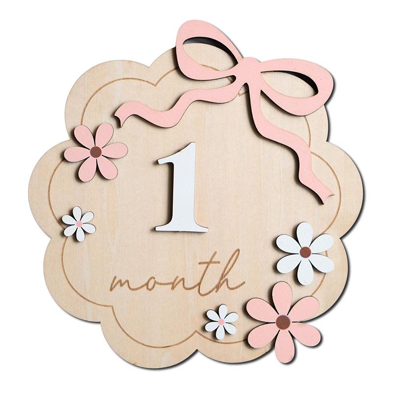 Baby Announcement Sign, Wooden Hello World Born Welcome Sign Name Plaque Personalized Birth Announcement Board
