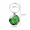Four-leaf Clovers Pendant Keychain Fortune Lucky Keyring Ornament Backpack Bag Accessories Jewelry Gift for Men Women