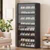 Multilayer Dustproof Shoe Rack Cabinet - Transparent Design for Small Spaces Spacious Storage Organizer Shelf for Shoes