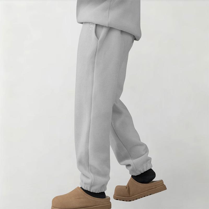 Autumn Winter Men'S Casual Pants American Style Youth Plus Size Fleece-Lined Sweatpants Trendy Brand Versatile Thickened Pants For Men
