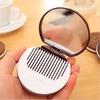 Cute Chocolate Sandwich Folding Biscuit Shaped Portable Makeup Round Mirror