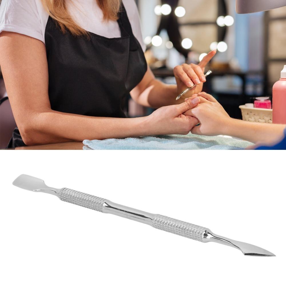 Stainless Steel Double End Nail Pusher Metal Cuticle Remover Tool Daily manicure care