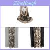 Chiffon Scarf With Ink Wash Style Embroidery For Women Cold Weather Accessories