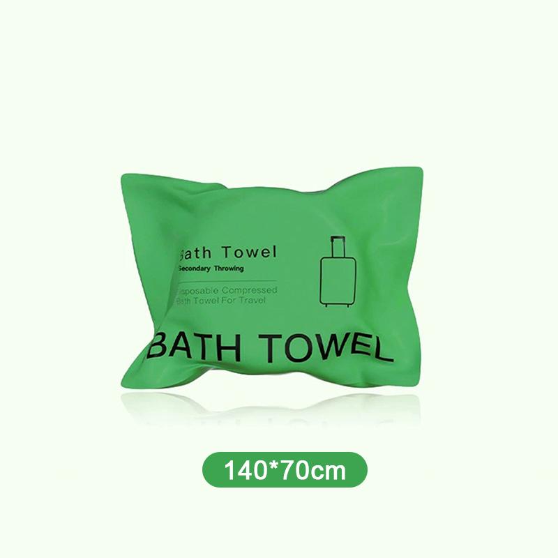 70X140Cm Compressed Bath Towel Thickened And Enlarged Disposable Travel Portable Independent Packaging Non-Woven Bath Towel