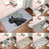 Pop Art Style Carpet  French Bulldog Face Door Mat  Anti Slip French Dog Pet Gift  Kitchen  Bedroom Entrance  Garden Carpet