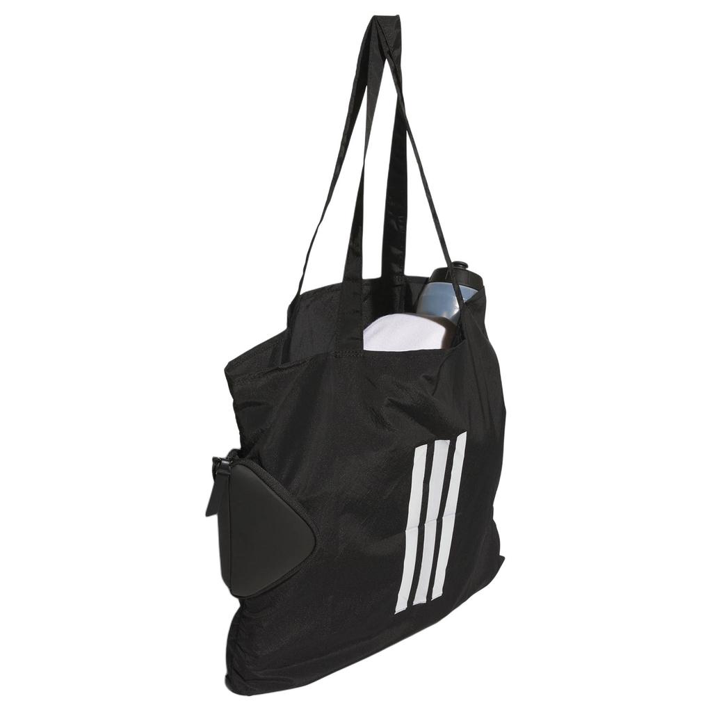 New Adidas Recycled Polyester Tote Bag Shopping Bag Handbag Shoulder Bag Regular Unisex Black JX5481