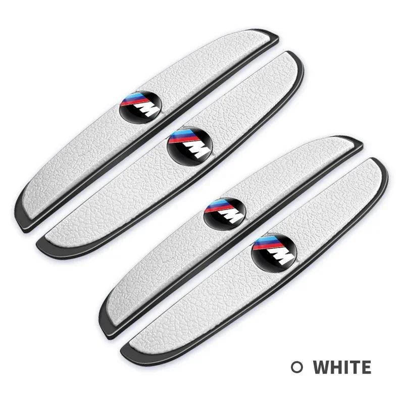 YAMHS1 4pcs Rubber Bumper Strip Car Door Anti-Collision Emblem Sticker For bmw e46 e39 e90 e60 e30 f10 f11 f20 f30 g20 g30 x1 x3 x5 z4