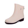 Rain shoes women's fashion outer wear water shoes adult work medium tube non-slip kitchen car wash rubber shoes summer rain boots