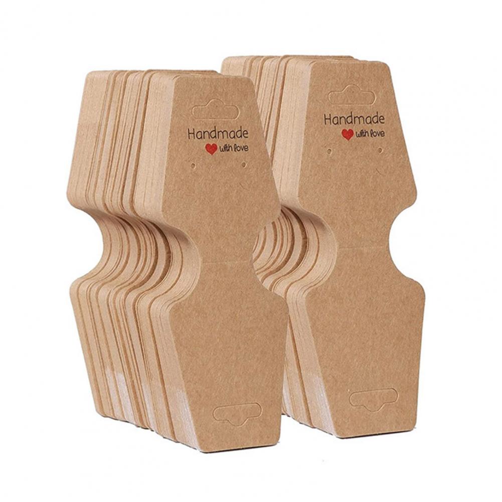 100/200 Pcs Bracelet Display Cards Jewelry Packaging Selling Card Necklace Keychain Hanging Displays for Earrings Hair Accessory