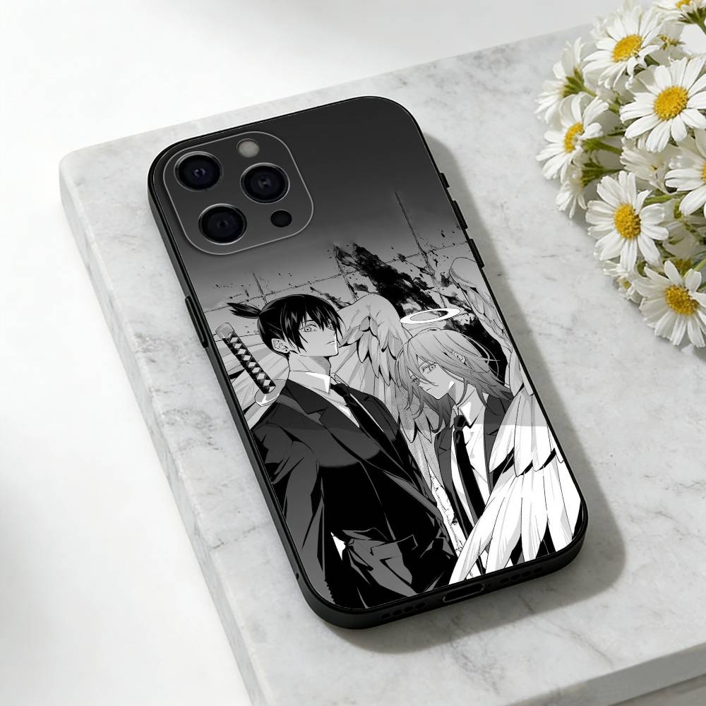 A-Angels X A-Akis Phone Case For iPhone 17,16,15,14,13,12,11 Plus,Pro Max,SE4Soft Silicone Black Cover