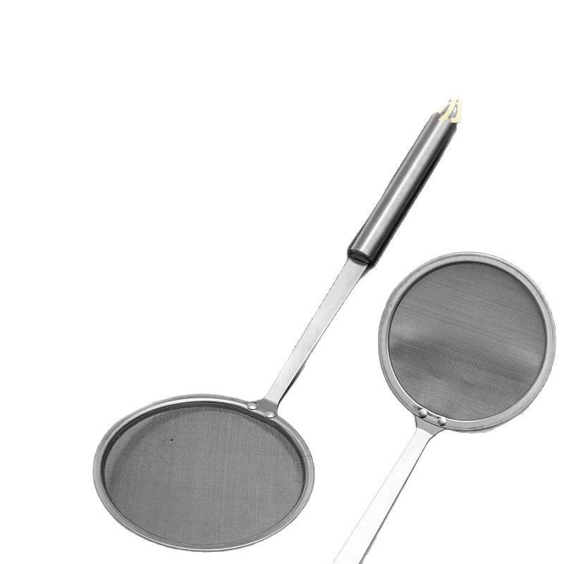 Stainless Steel Oil Separator Spoon - Kitchen Household Ladle with 100 Mesh Filter