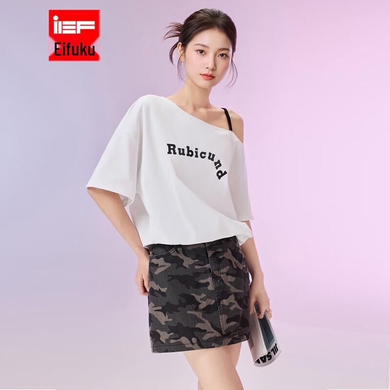 IEF Women s Letter Print Casual Top L