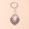 Cute Sun Moon Keychain Metal Cross Keyring Pendants for Car Key Holder Women Girls Handbag Accessories DIY Jewelry Gifts