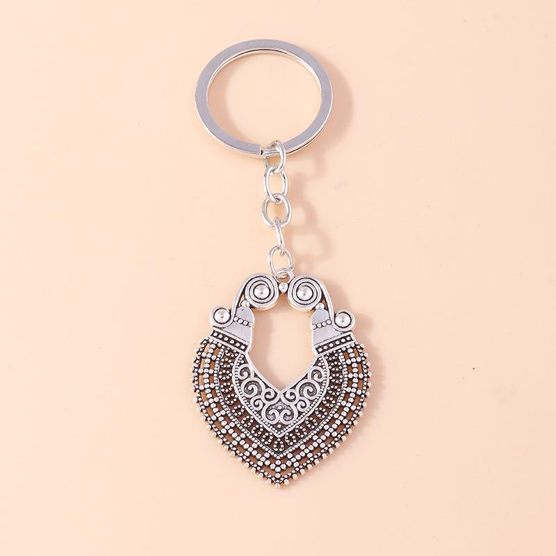 Cute Sun Moon Keychain Metal Cross Keyring Pendants for Car Key Holder Women Girls Handbag Accessories DIY Jewelry Gifts
