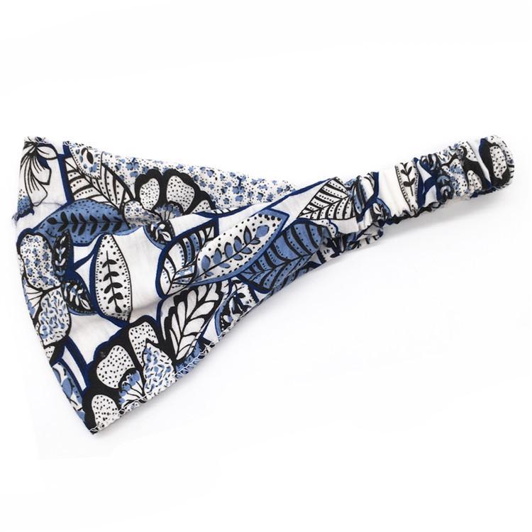 Factory Custom Boho Cotton Elastic Headband Women Summer Head Wrap Sports Yoga Headband Hair Bands Hair Accessories