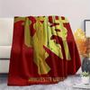 Man Utd Print FlAannel Blanket, High Quality Comfortable for All Seasons, Home Decor, Warmth and Comfort