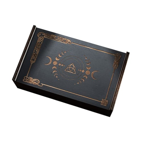 

Hrtyvhin Astrology Divination Storage Case, Push-Pull Card Container, Wooden Tarot Card Storage Case, Portable Tarot Card Box