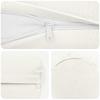 Cushion Cover 2 pcs. HEERLEN White Ø 15 x 40 cm Fabric