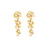 Exaggerated and Elegant Metal Earrings Long Irregular Ear Decorations with Advanced Sensation