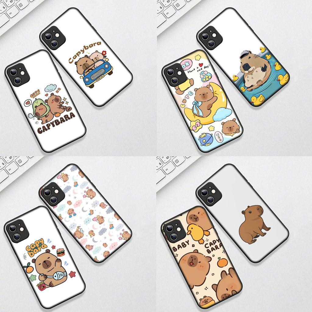 Cover for Apple iPhone 17 Pro XS Max Air 6 7 8 Plus 5 + SE 2022 SE2 16E 8+ Casing Phone Case Anime Wallpaper Capybaras Cartoon