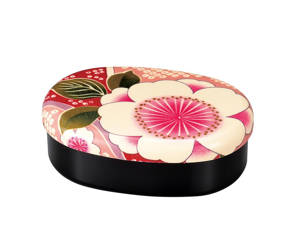 Tatsumiya Lunch Cherry Blossom 30533mm Cloth-Covered Box, Oval, Single-Tier, Pink, 480mm,