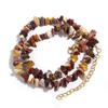 1 Strand 43cm Irregular Gravel Bead Choker Necklace Natural Stone Crystal Necklace Lobster Clasp Chain For Women Jewelry Gift