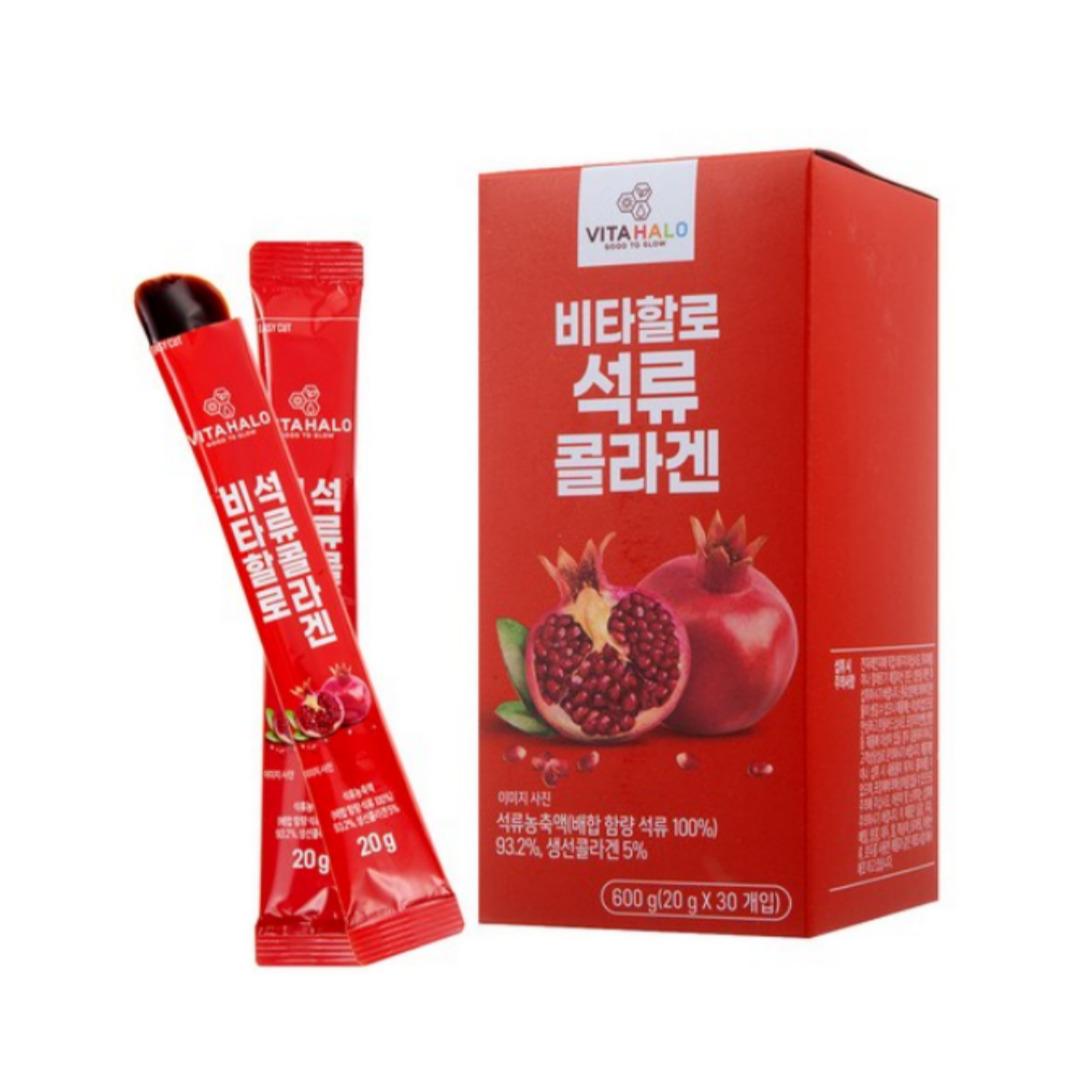 

[Vitahalo] Pomegranate Collagen Jelly Stick 20g X 30stick 1box (30stick)