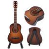 Miniatur-Gitarrenmodell aus Holz, Anzeige, Mini-Musikornamente, Handwerk, Wohnkultur (Braun 10cm)