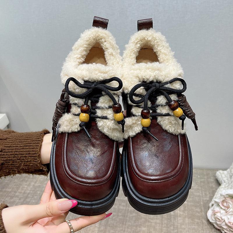 

Супермягкая коровья кожа~ 7 см платформа лоферы женские 2025 новая осенняя обувь универсальные черные туфли на одинарной подошве маленькие кожаные туфли 40 коричневый