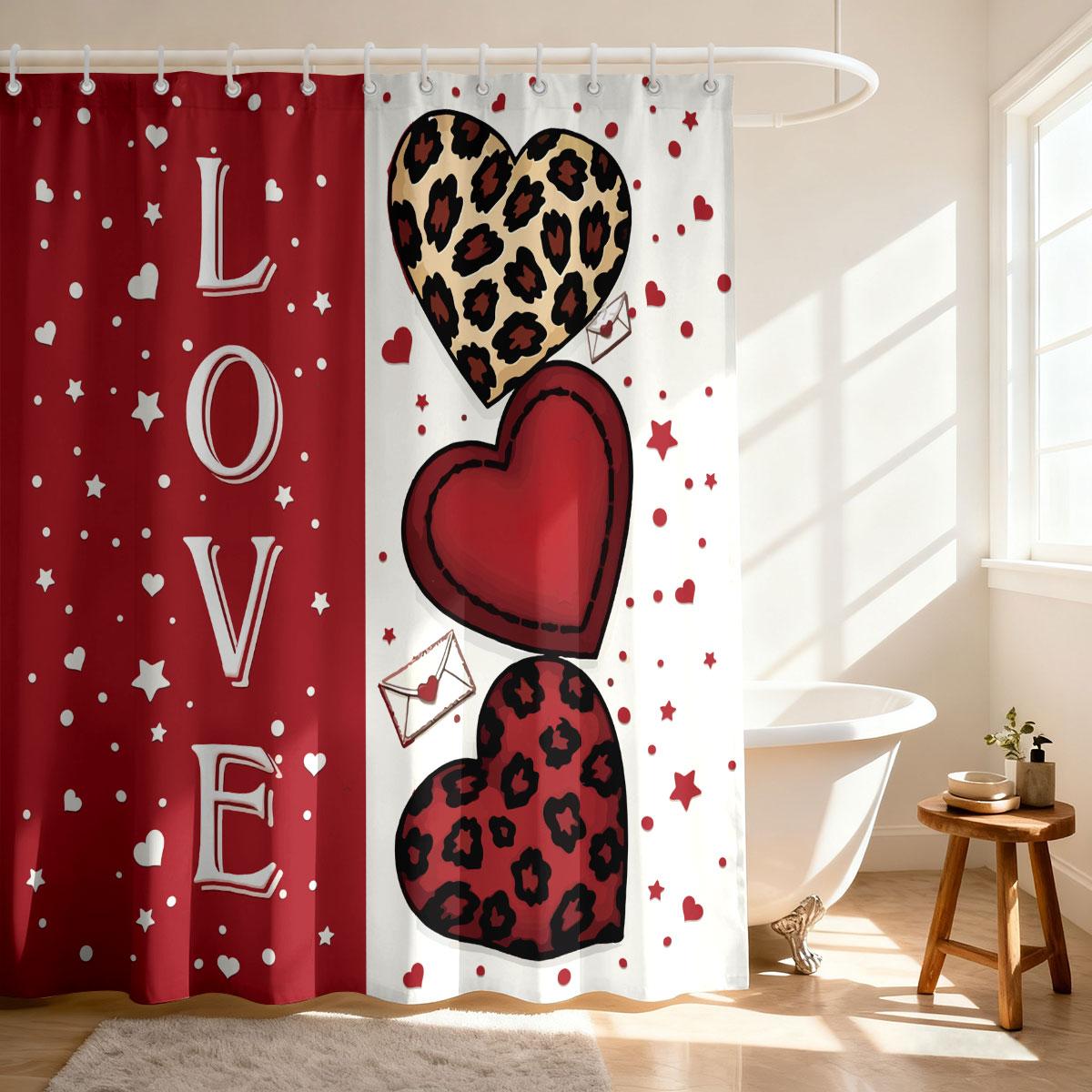 

1pc Merry Christmas Cute Kitten Printed Waterproof Partition Privacy Curtain with 12 Hooks Multiple Sizes 90x180cm