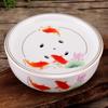 6-Inch Round Blue and White Porcelain Mini Kung Fu Tea Tray Set