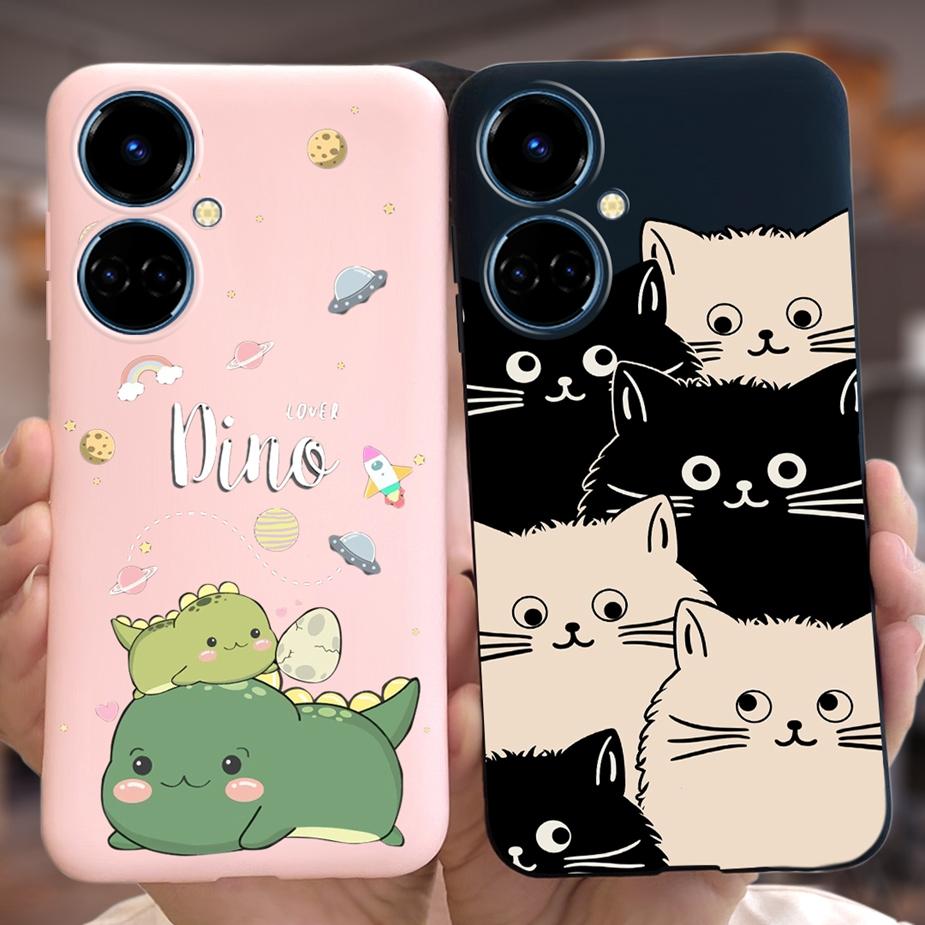 Pour Tecno Camon 19 Pro Coque Camon19 Neo Mignon Dinosaure Dessin Animé Housse Souple Étui de Téléphone Pour Tecno Camon 19 Neo Camon19 Pro 5G Pare-chocs