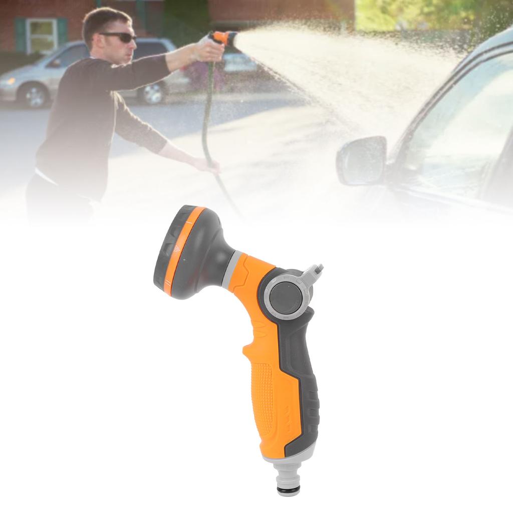 Garden Hose Nozzle, Hose Sprayer with 8 Spray Patterns, Water Hose Spray Nozzle for Watering Garden Lawn Plants Lawn Washing Cars for 3/4\" Thrded Hos