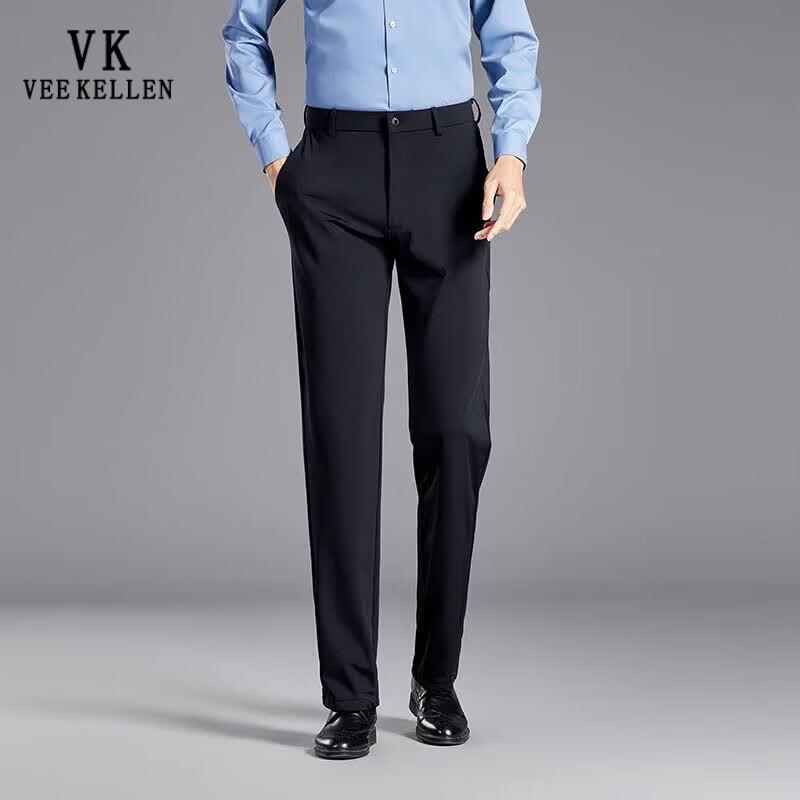 VEE KELLEN Men's Ice Silk Straight-Leg Casual Pants