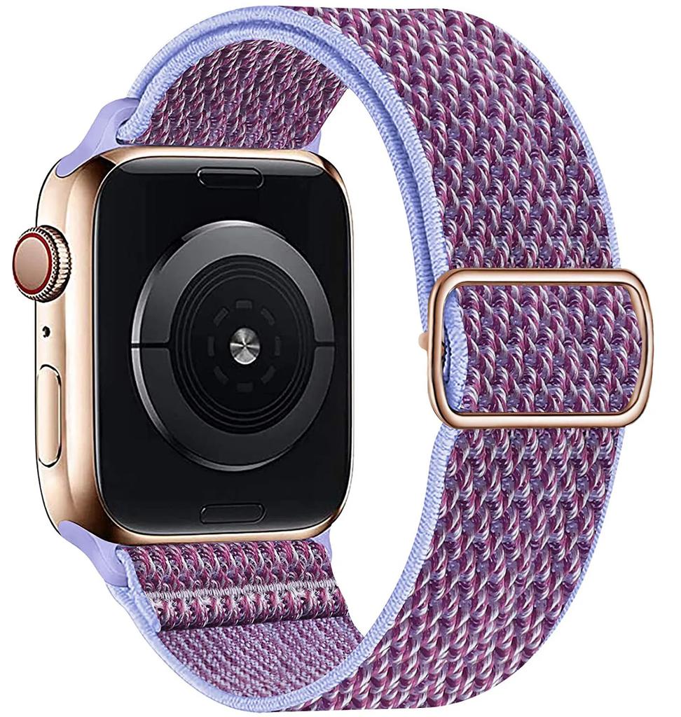 Adjustable Nylon Loop Strap For Apple Watch Series Ultra 11 10 9 8 7 46mm 45mm 41mm Fabric Strap For Iwatch 6 5 4 SE 44mm 40mm