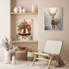 Christmas Tree Wall Art Decor Santa Claus On Swing Posters Prints Snowman Deer Winter Canvas Painting For Festival Decoration