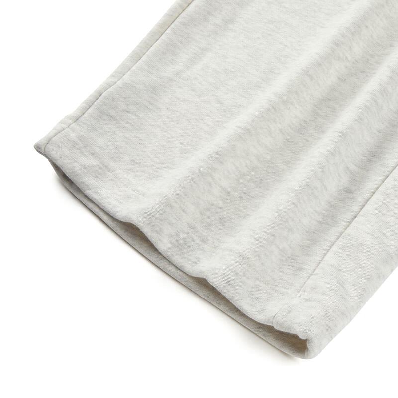 Skechers Colorful Casual Series Letter Logo Print Straight Leg Knit Sports Pants Unisex Pants Light-White Gray L124U027-0248