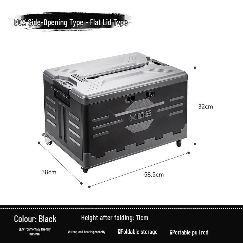 Foldable Car Storage Box with Wheels