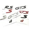 Emblema Insignia de Letras 3D para Maletero Trasero de Coche de Máxima Calidad para Cayenne Panamera WPOQ5 Carrera targa Cayman Taycan eléctrico 911 GTS GT3 RS