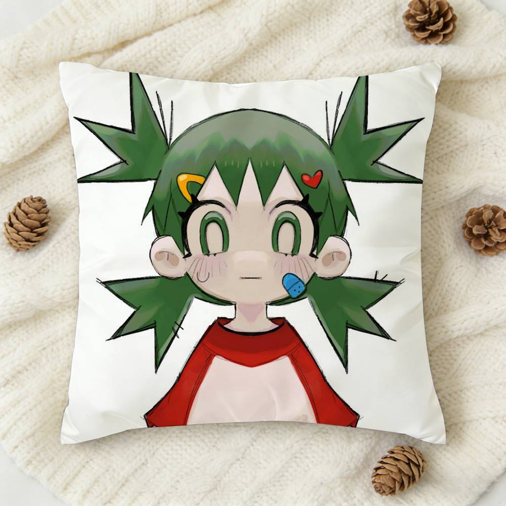 YYotsuba KKoiwai Doublesided Printed Square Decorative Cushion Cover for Sofa Living Room Home Decor
