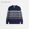 Men's Fair Isle Jacquard Round Neck Sweater