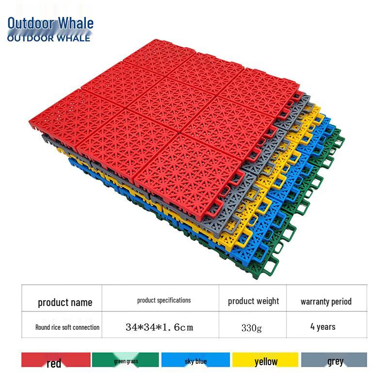 OUTDOOR WHALE Interlocking Outdoor Sports Flooring Tile